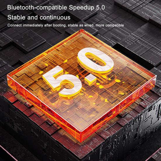 Sluchátka BX-02 s páskem na krk, ovládání linky, Bluetooth 5.0 kompatibilní, ABS, s dlouhou výdrží, herní sluchátka do uší