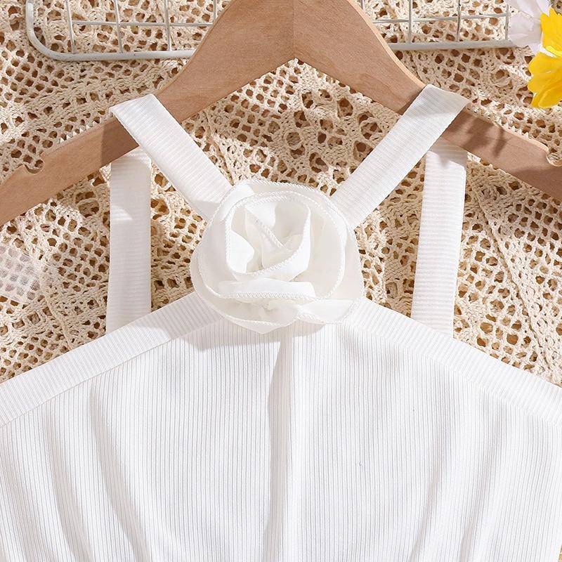 Girl Sleeveless Suspender Dress Children Kid Casual Summer Beach Sundress Princess Dresses Clothes