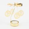 Gol2026 Christmas Tree Snowman Santa Birthday Angel Fairy Spinning Rotating Carousel Candle Holder Tealight Drop Shipping