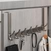 Traceless 6/7/8 Door Hook Punch-free Coat Hook Creativity Door Back Storage Rack