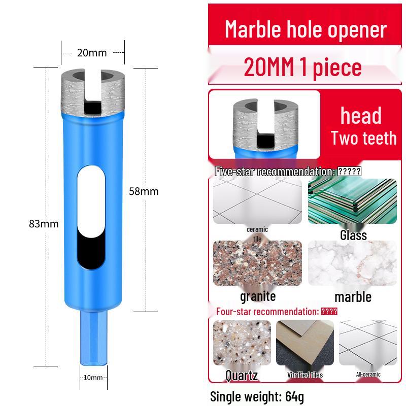 מקדחה למרבל, אריחים, אבן, גרניט ובטון לקידוח יבש