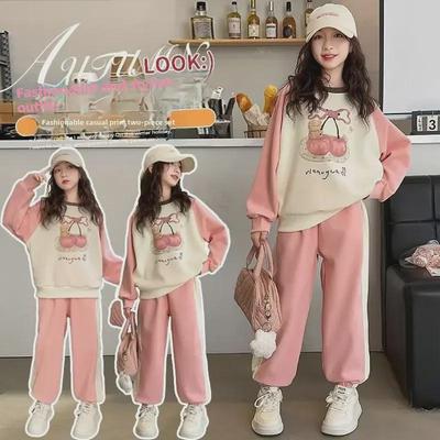 2025 New Stylish Girls' Spring & Autumn Leisure Suits for Middle School