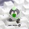 Animation Penguin Cute  Keycaps Single Creative Mechanical Keyboard Keycaps Resin  Esc Anime Periphery Gift For Kidss
