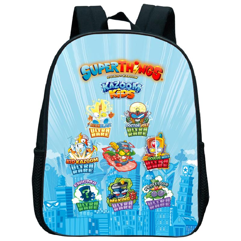 Superzings Kazoom Kids Backpack Children Kindergarten Schoolbag Super Zings 3-5 Years Old Boys Girls Cute Nursery Kids Bag