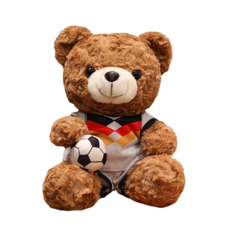World Cup Football Teddy Bear Plush Doll - Cute Children's Gift Ornament Toy