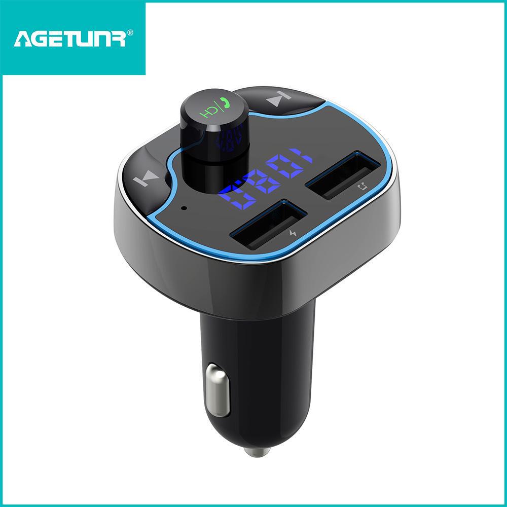 

MP3-плеер Zhitong T24FM Bluetooth с функцией быстрой зарядки, голосовой навигацией и возможностью подключения автомобильного телефона по технологии Hands-Free. чёрный