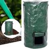 Sealed Compost Bin Bag Zippered Lid Refuse Composter Waste Collector Yard Garbage Bag  Grower