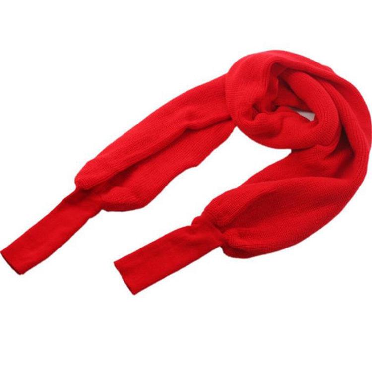 

Кардиган-шаль с V-образным вырезом и открытыми плечами, вязаный, для женщин - Мода Осень/Зима One Size красный