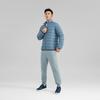 Skechers Solid Color Zipper Stand Collar Long Sleeve Quilted Down Jacket Men Outerwear Copenhagen-Blue P322M045-0378
