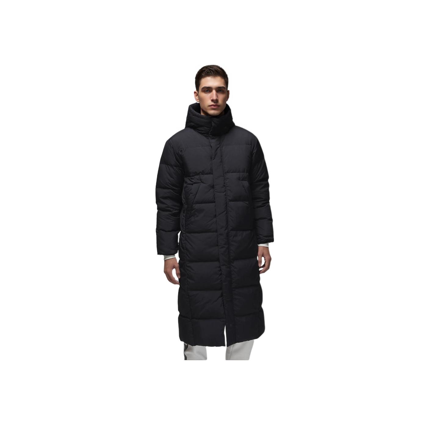 Jordan Men's Black Flight Therma-Fit Comfortable Stylish Solid Color Parka Outerwear Fv7269-010 Cm