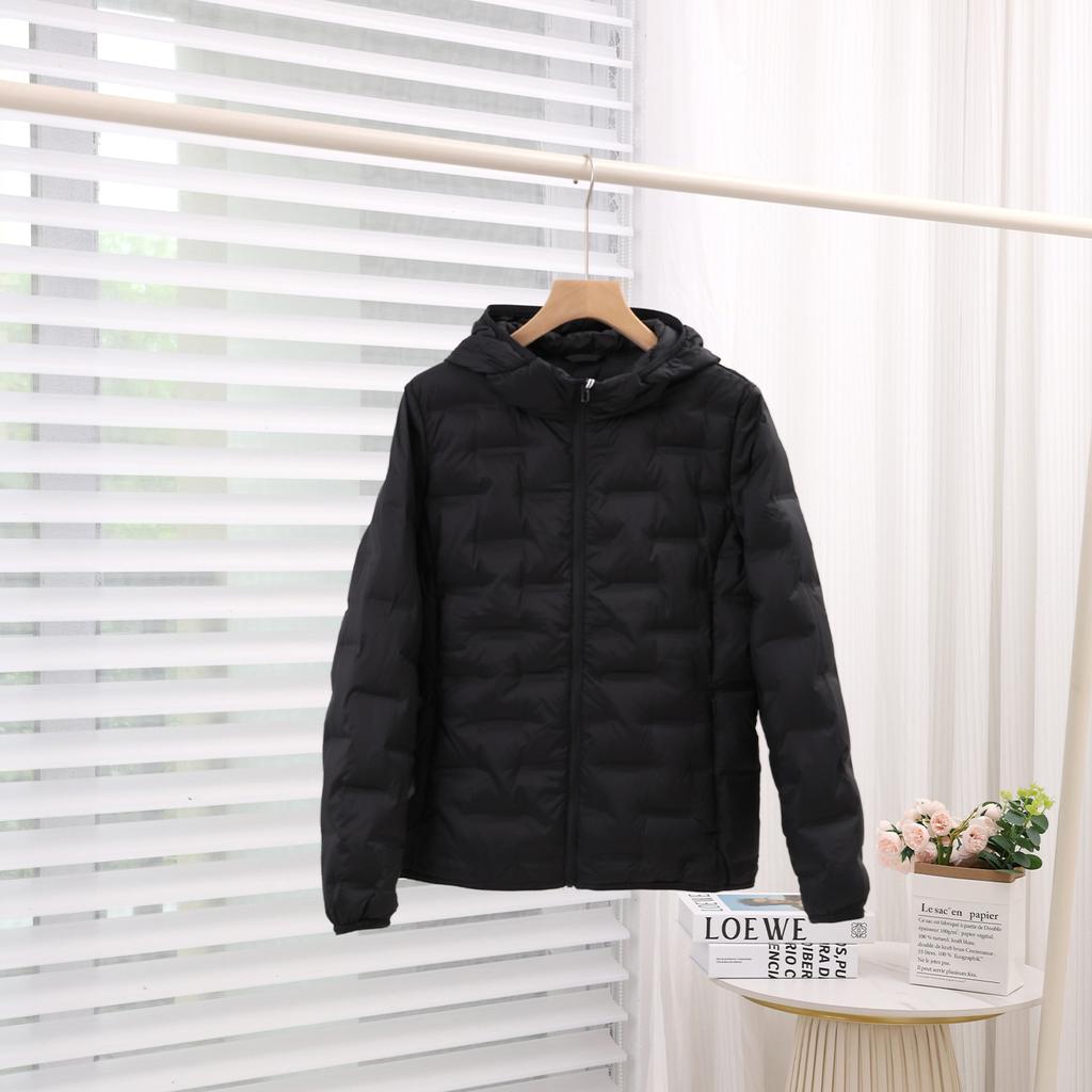 Autumn and winter new light and thin down jacket women's versatile light and warm comfortable casual warm hooded portable jacket