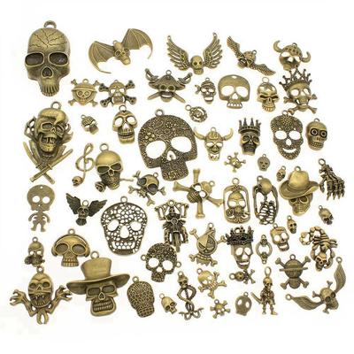 1 Set Mix Charms Culture Pendants For Gothic Halloween Jewelry Bulk