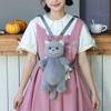 Pure Handmade Plush Cat Backpack Trendy And Cute Cat Shoulder Bag For Womens Exquisite Birthday Gifts For Girls Storage Bags