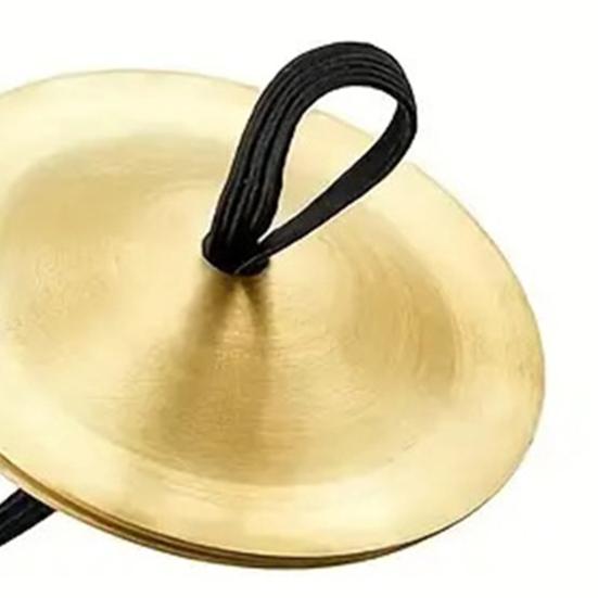 Finger Cymbals for Kids Handheld Copper Crash Cymbal Mini Belly Dance Hand Cymbal Musical Instrument for Activity Events Chorus Presentations