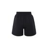 Under Armour Shorts de treino plissados de lã sólida imparável, feminino, preto, 1382764-001