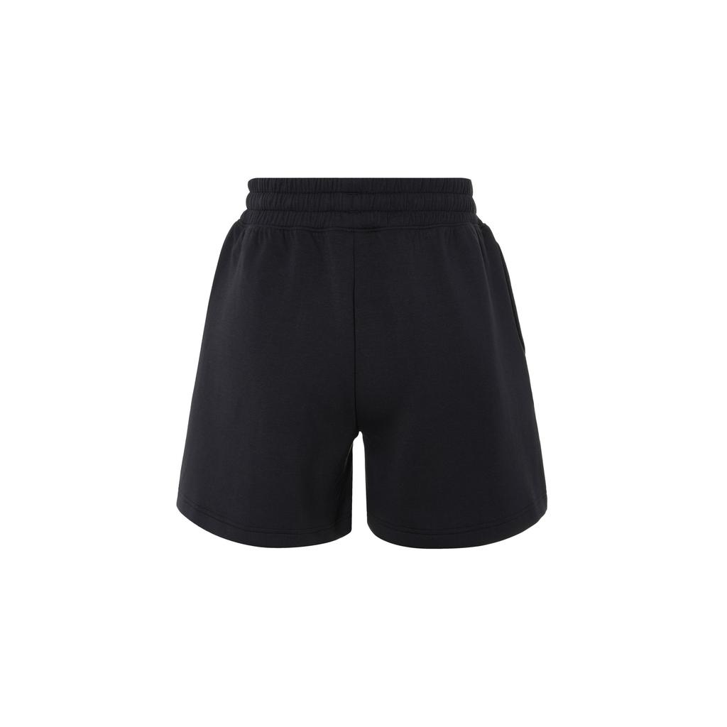Under Armour Shorts de treino plissados de lã sólida imparável, feminino, preto, 1382764-001