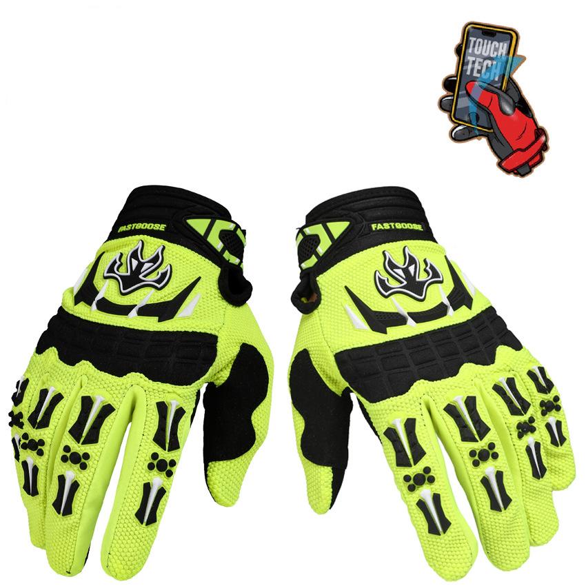 

Мотоциклетні рукавички Дихаючі рукавички для чоловіків і жінок Сенсорний екран із протиковзкою долонею XL зелений