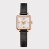 Fashionable Floral Surface Casual Leather Strap Quartz Watch