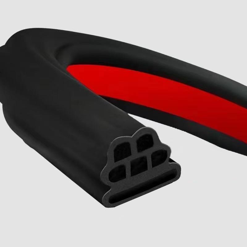

Car Rubber Seal Strips Three Layer Six Hole Thickened Auto Weatherstrips Soundproof Rubber Car Sealing Noise Insulation Strip