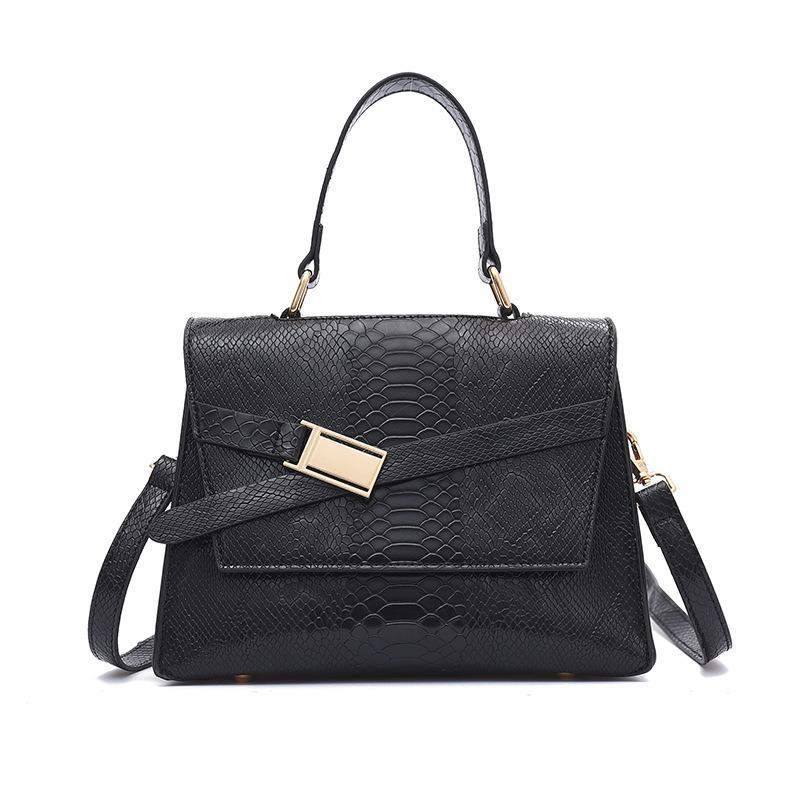 

Женская новая маленькая сумка Корейская мода Тисненая сумочка Можно носить на плече или через плечо Женская сумка чёрный