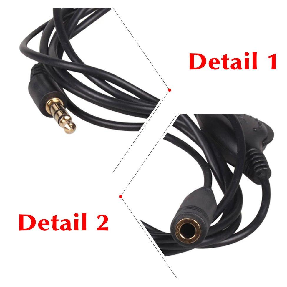 EFM 3.5mm M / F Stereo Earphone Audio Earphone Extension Cable 1M For