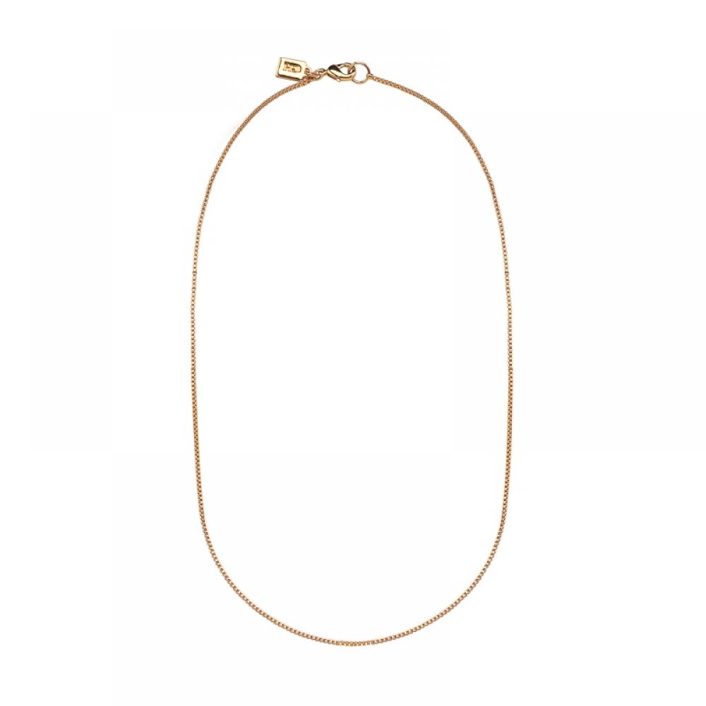 Crystal Haze Box Chain Box Chain Gold Necklace