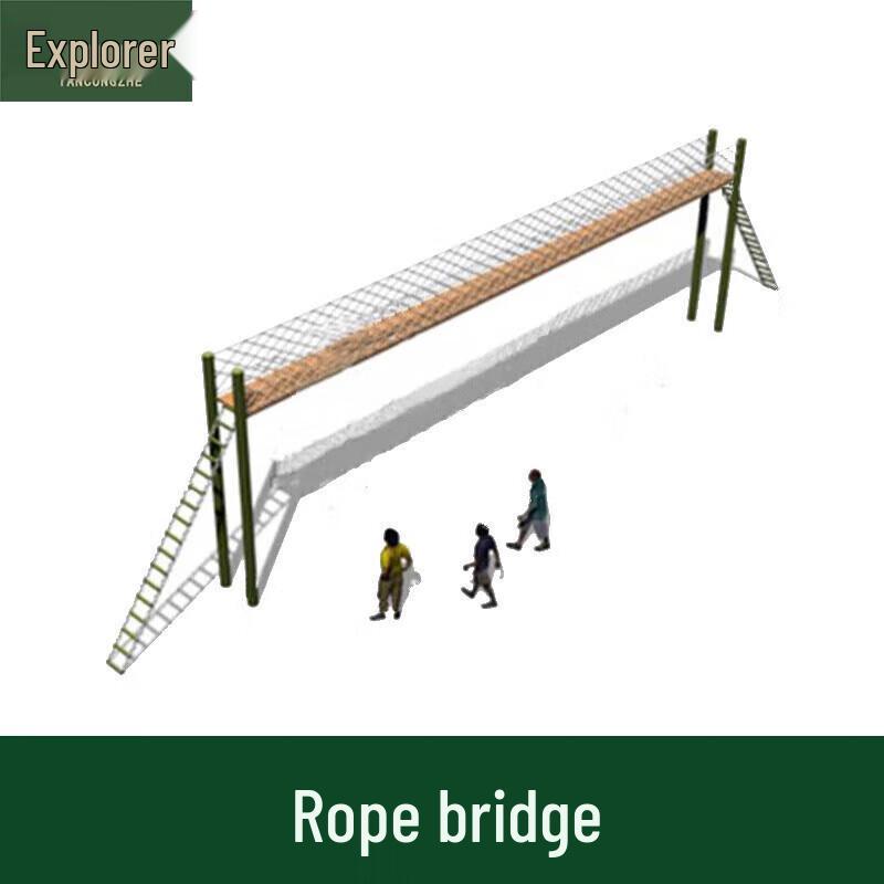 Tancoszhe 500m High Mountain Obstacle Training Rope Bridge