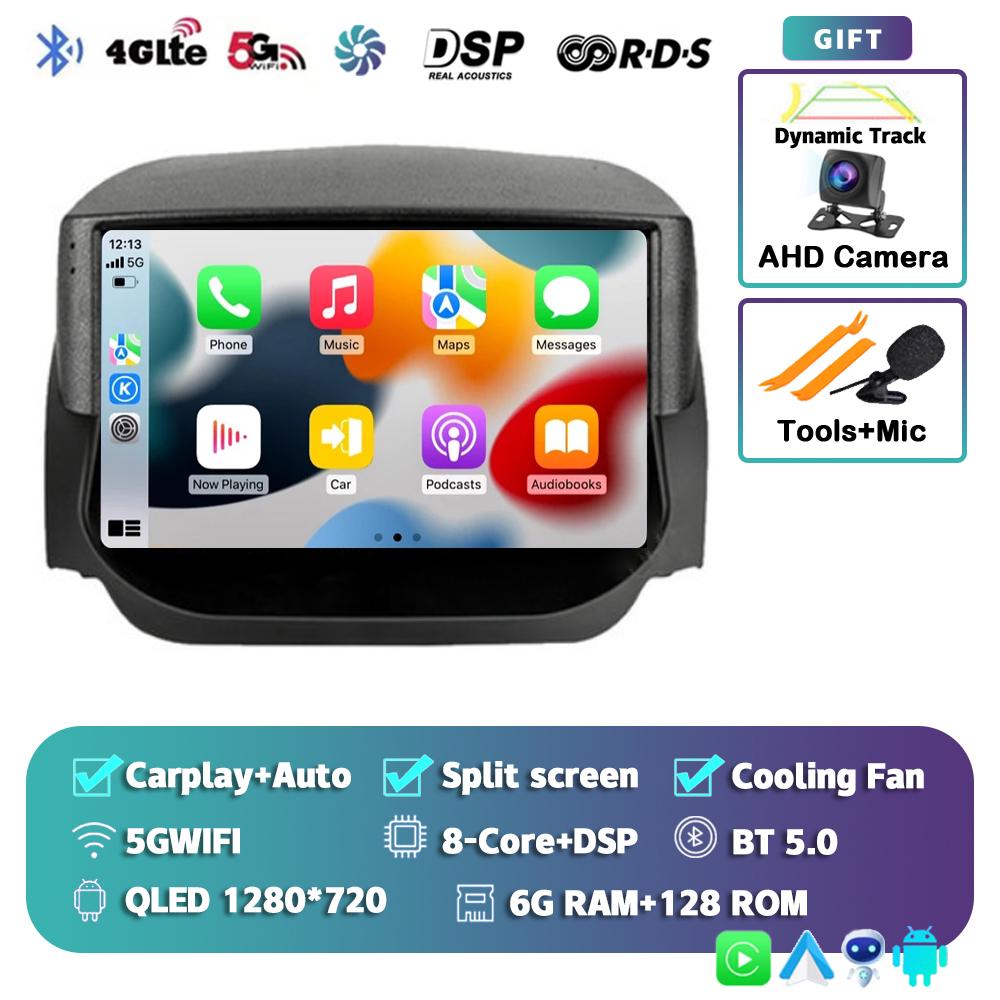 Android 14 Carplay Auto Car Radio For Ford EcoSport Eco Sport 2014 2015 2016 2017 2018 GPS Recorder Multimedia Player 4G+BT DSP