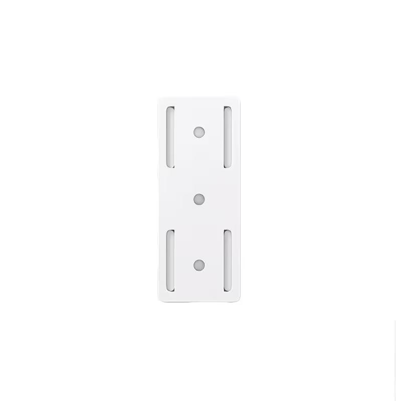 

Wall Mounted Socket Holder Organizer No Drill Power Strip Holder Adhesive Cable Organizer Plug Fixer for Home Office Kitchen 1pc білий