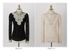New Plus Size Korean Slim Fit Lace Shirt for Women