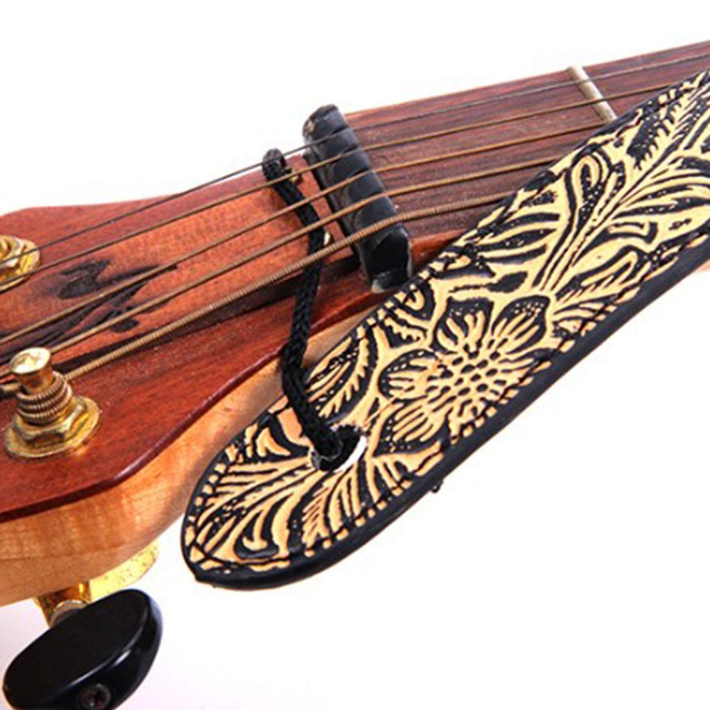 רצועת גיטרה רצועת כתף מתכווננת עור PU רך עמיד למים לנגינה נשיאה