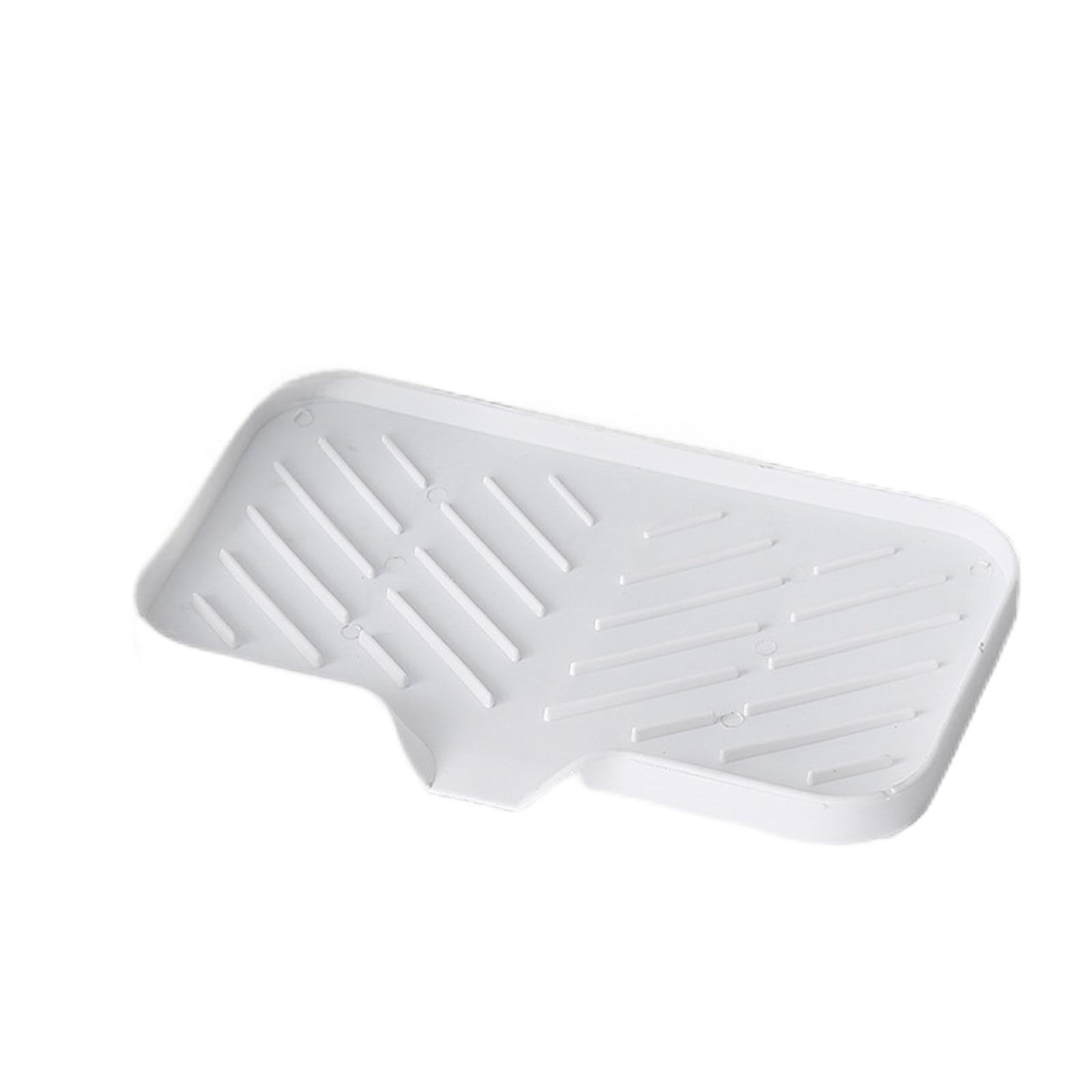 

Силиконовый коврик для крана, подставка для кухонной мойки, дозатор мыла, губка, коврик для сушки раковины, подставка для хранения на столешнице, подставка для мыла One Size белый