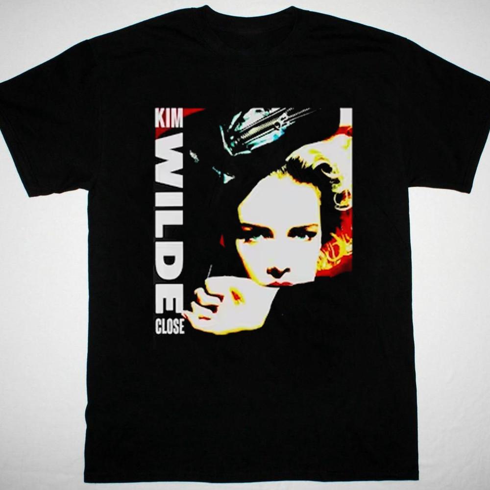 

Винтажная футболка Kim Wilde с коротким рукавом Все размеры от S до 5XL популярная черная 1F1165 Унисекс футболка S