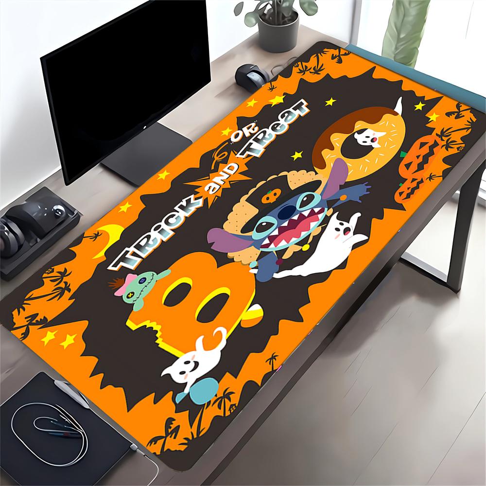 Halloween Trick Treat Fun Large Gaming Mouse Pad Nonslip Rubber Base Waterproof Desk Mat For Office Pc Laptop