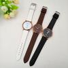 Fashion Charm Women Leatheroid Band Round Dial Quartz Wrist Watch