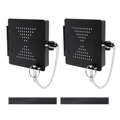 Tragbare Wohnmobil-Stoßstangenkappen 2er-Pack Quadratische Endabdeckungen für Standard-4-Zoll-Wohnmobil-Stoßstangen Schwarz Praktische Designs