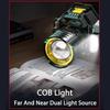 Sensor Headlamp LED Flashlight 1200mAh Powerful COB Headlight Head Torch Built-in Battery USB  Type-C Rechargeable Fishing Camping Lantern