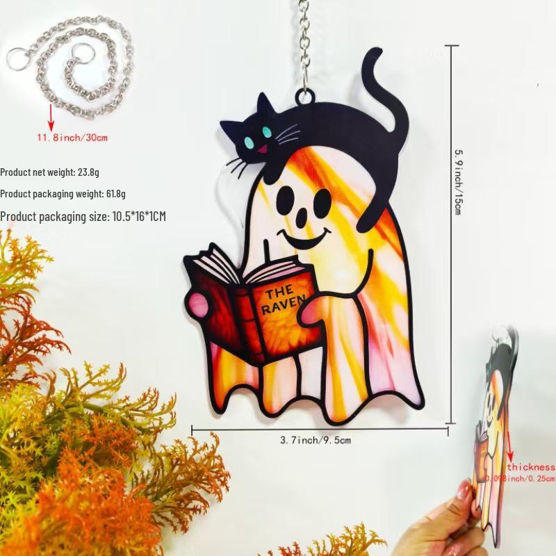 Halloween Ghost Hanging Ornaments and Window Decorations