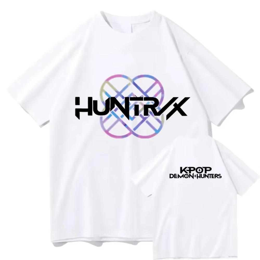 New Hot Kpop Demon Hunters T-shirts Mira Rumi Zoey Huntrix Fashion Women Girls Summer Tee Shirt Unisex Casual Short Sleeve Tops