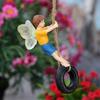 62KD Miniature Swing Fairy Figurine Garden Decorations Outdoor Indoor