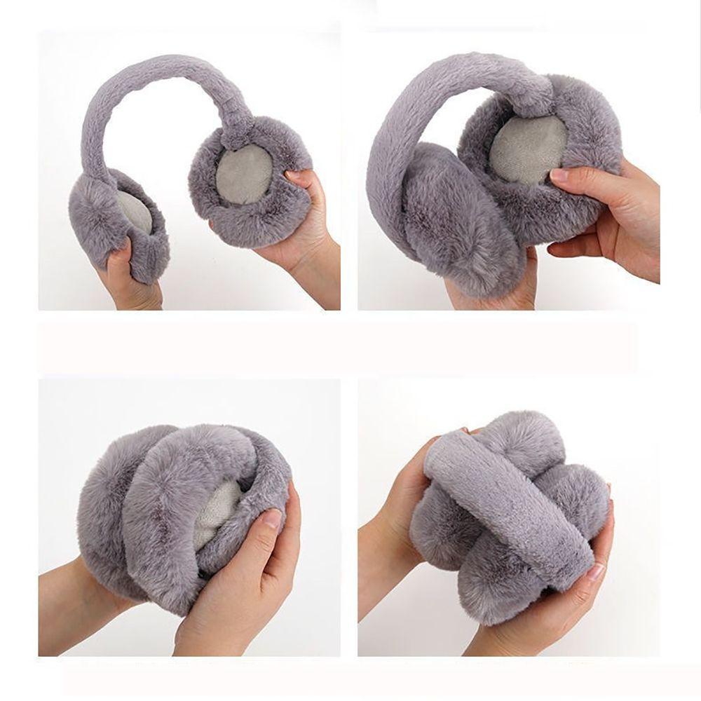 Skiing Female Outdoor Earflap Keep Warmer Adult Earcap Plush Earmuffs Ear Warmers Folding Ear Cover