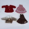 1 Set 1/6 Doll  Outfit Kit 30Cm Doll Clothes Pretty Dress Hat Winter Coat Girl Toy Gift Doll Accessory No Shoes And Doll