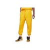 Jordan Embroidered Logo Knit Joggers With Drawstring Cuffs Men Bottoms Yellow FJ0697-739