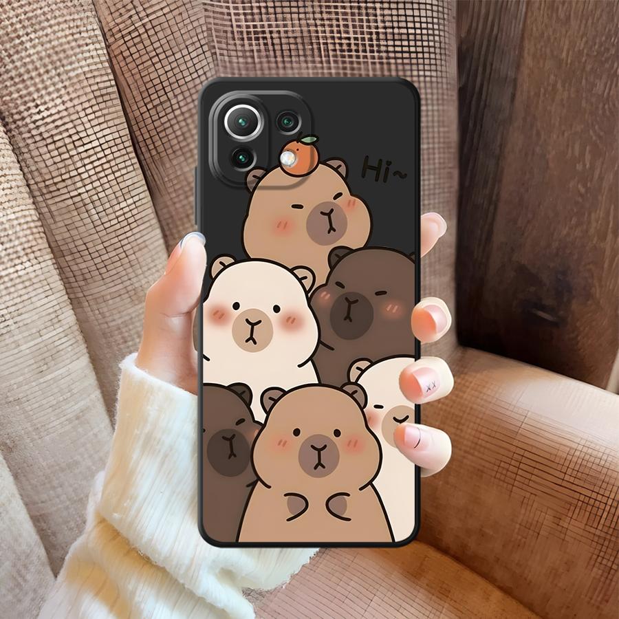 Cute Capybara Funda Phone Cover Case for Xiaomi Mi 12T Pro 11T 12 12X 10T 14 13 Lite 11