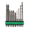 Bit Set for Impact Drivers and Driver Wrench Manufacturer Parts Easy Bit (Hikoki) 10-Piece Drills, Hexagonal, 6.35mm Size, 0040-1000 [Genuine -