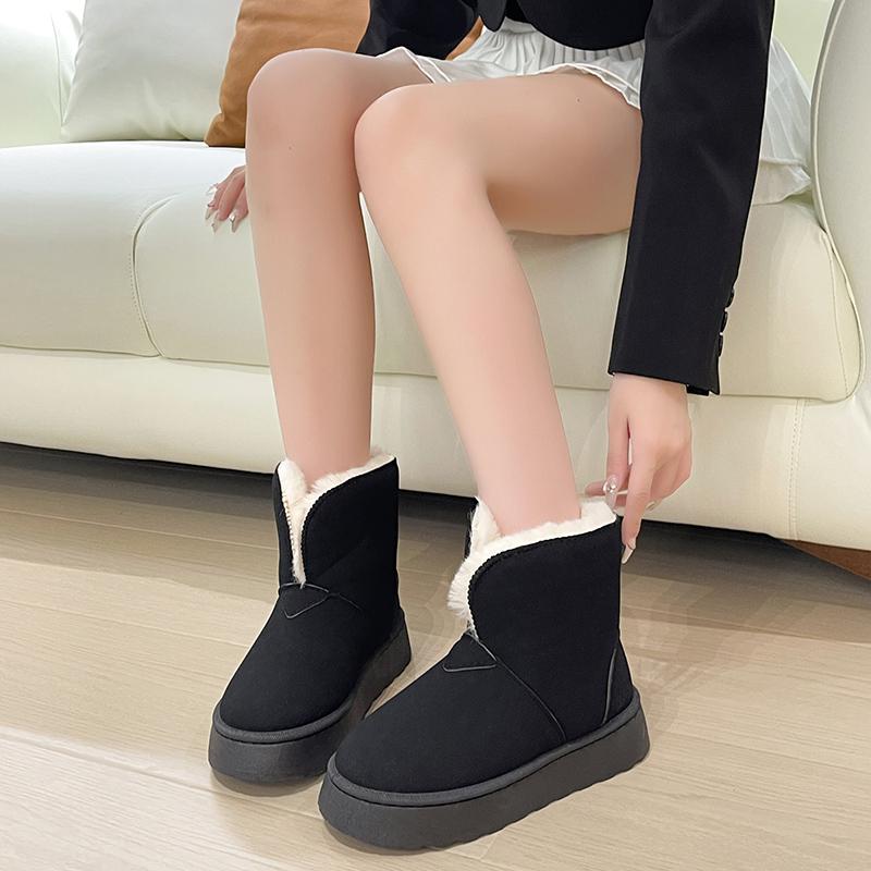 

Новые повседневные женские туфли, модные зимние ботинки, универсальные, высококачественные, теплые, с толстой подошвой, с мехом, интегрированные в бархат, зимние ботинки 41