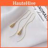 Vintage-inspired Gold Tassel Chain Earrings For Women 2023 Summer Geometric Design