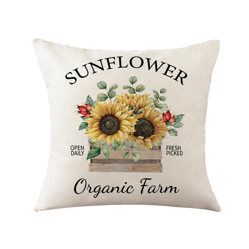 New Style Pillow Cover Nordic Flower Pillow Bedside Backrest Pillow Nordic Style Sofa Cushion Cover