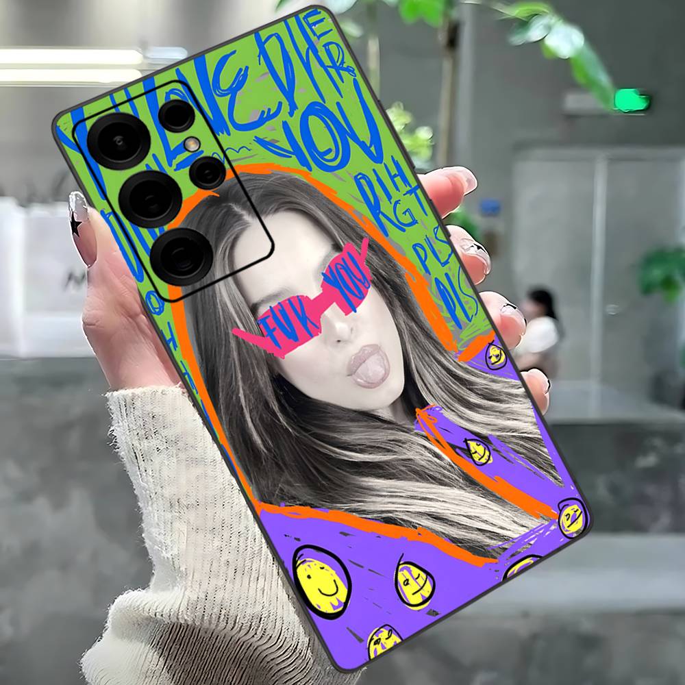 A-Addison Rae Phone Case For Samsung S 24 Fe 25 Ultra Plus 20 Lite 21 30 22 23 24 22 Ultra 5G Fundas
