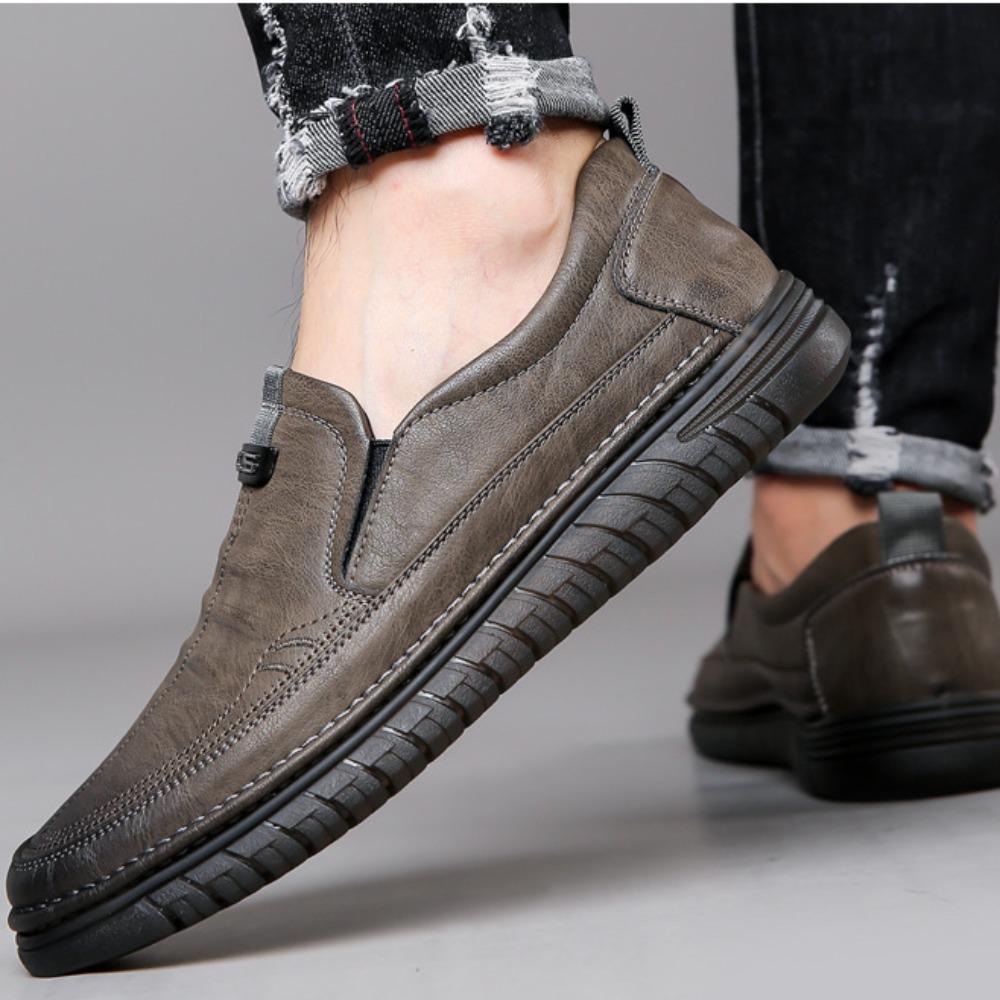 Designer Shoes Men Leather Shoes Men's Soft Cowhide Business Casual Shoes Soft Sole Men's Shoe Loafers Men Zapatos De Hombre